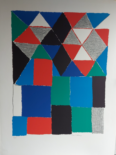 Sonia DELAUNAY - Scottish, circa 1970 - Lithographie originale signée au crayon 2