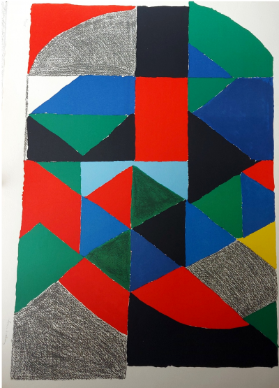 Sonia DELAUNAY - Scottish ou Polyphonie, circa 1960/1979 - Lithographie signée au crayon 2