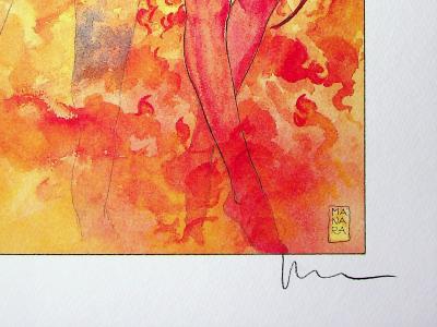 Milo MANARA : Lucifer et son démon, 2006 - Impression signée au crayon 2