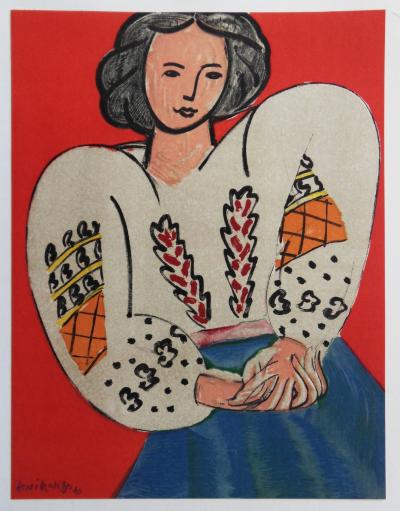 Henri MATISSE (d’après) - La Blouse roumaine, 1954 - Lithographie signée 2