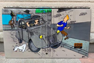 VINC -  Malle arrière de 2CV Tintin, 2000 2