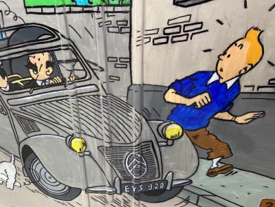 VINC -  Malle arrière de 2CV Tintin, 2000 2