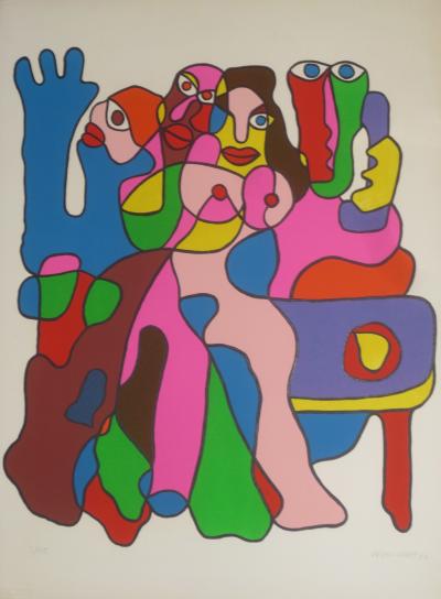 Pedro UHART - Un coup de fil, 1977 - Lithographie signée au crayon 2
