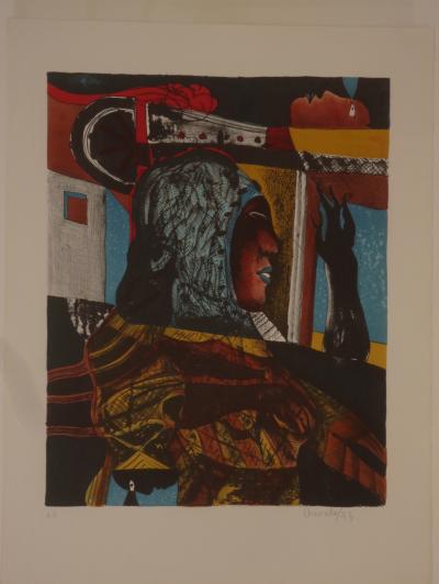 Javier AREVALO -  Sans titre, 1973 - Lithographie signée au crayon 2