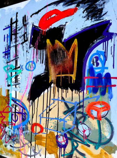 Tadas ZAICIKAS (TedyZet) - Samo, 2021 - Technique mixte sur toile 2