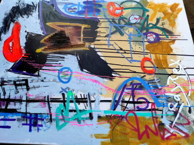 Tadas ZAICIKAS (TedyZet) - Samo, 2021 - Technique mixte sur toile 2