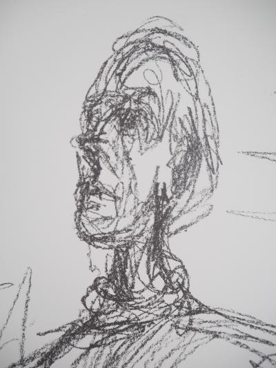 Alberto GIACOMETTI (d’après) - Buste à l’atelier, 2014 - Lithographie signée 2