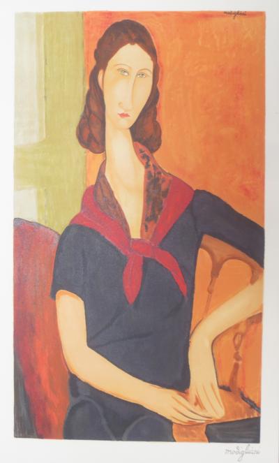 Amedeo MODIGLIANI (d’après) - Jeanne Hébuterne - Lithographie 2