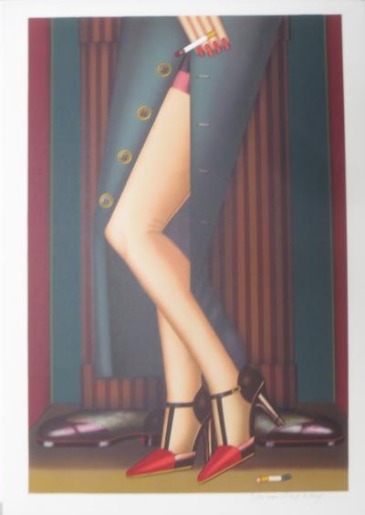 Shimon OKSHTEYN - Legs, 1985 - Lithographie signée au crayon 2