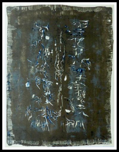 ZAO Wou-Ki  - Composition abstraite, 1958 - Lithographie originale 2