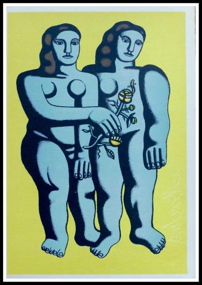 Fernand LEGER (d’après) - Femmes aux fleurs, 1952 - Lithographie 2