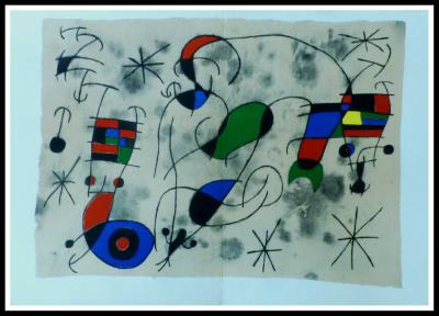 Joan MIRO (d’après) - Composition,  circa 1960 - Lithographie originale 2