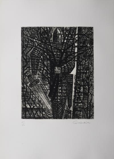 Marcel GROMAIRE - Macbeth: La forêt en marche, 1958 - Gravure signée à la main 2