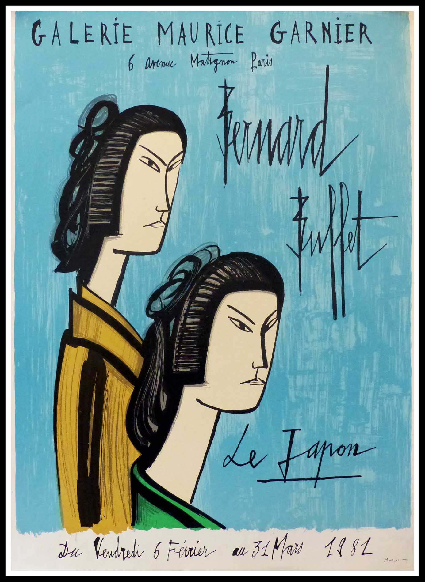 Bernard BUFFET - Le Japon Galerie Maurice Garnier, 1981 - Original