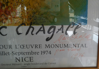 Marc CHAGALL - Ange du jugement, 1974 - Affiche lithographique signée au crayon 2