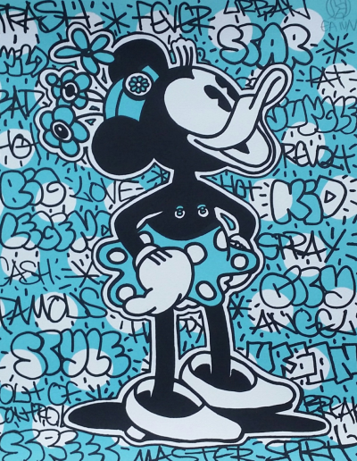 Speedy Graphito - Disney en bleu, 2014 - Estampe numérique signée au crayon 2