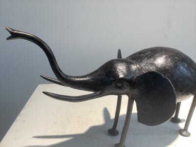 Animal mythique Bobo - Éléphant - Sculpture en bronze 2
