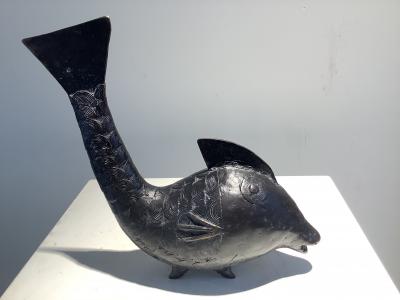 Animal mythique  - Poisson - Sculpture en bronze 2