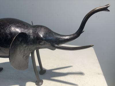 Animal mythique Bobo - Éléphant - Sculpture en bronze 2
