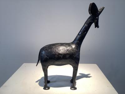 Animal mythique Bobo- Girafe - Sculpture en bronze 2