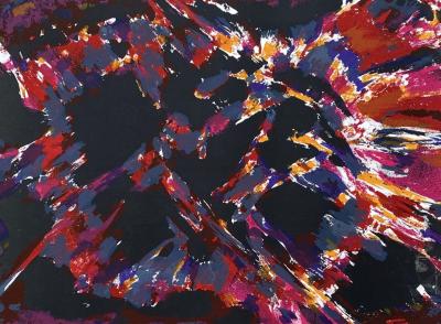 Alfred MANESSIER - Composition abstraite, 1975 - Lithographie originale signée et numérotée 2