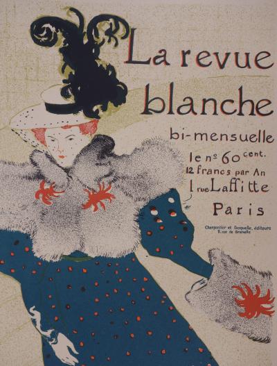 Henri DE TOULOUSE-LAUTREC - Le Revue Blanche, 1895 - Lithographie signée 2