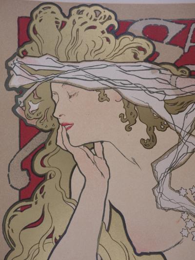 Alfons MUCHA - Muse (Salon des Cent), 1897 - Lithographie signée 2