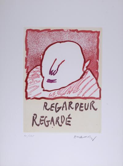 Pierre ALECHINSKY - Regardeur regardé, 1971 - Aquatinte signée à la main 2