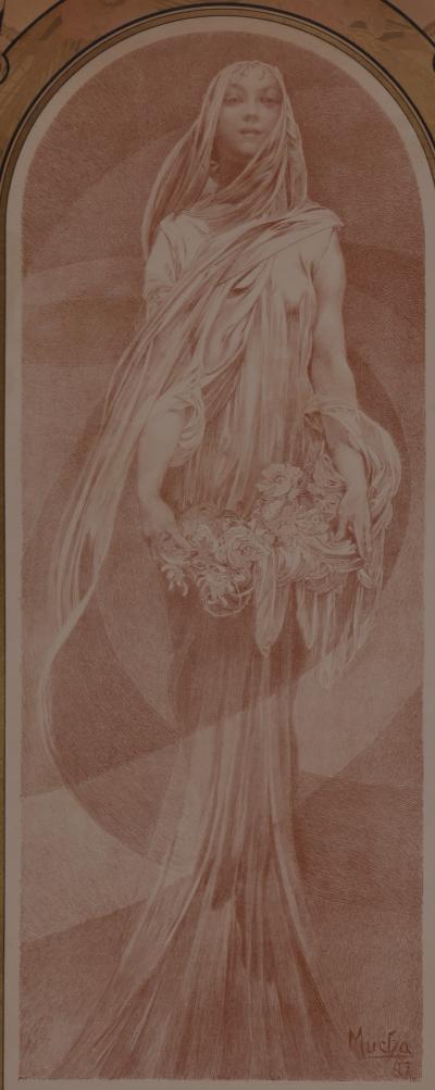 Alphonse MUCHA - L’Année Qui Vient, 1897 - Affiche lithographique originale 2