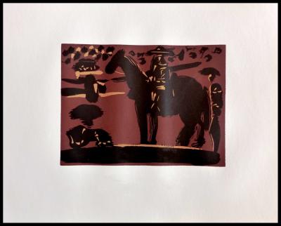 Pablo PICASSO (d’après) - Picador, 1962 - linogravure 2