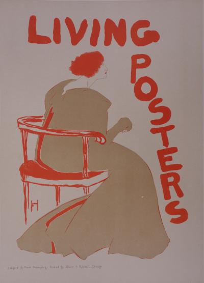 Frank HAZENPLUG - Living Posters, 1897 - Lithographie originale signée 2