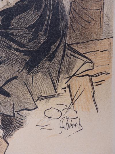 Jules CHERET : Bretagne, Famille des Marins, 1897 - Lithographie originale signée 2