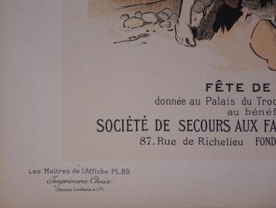 Jules CHERET : Bretagne, Famille des Marins, 1897 - Lithographie originale signée 2