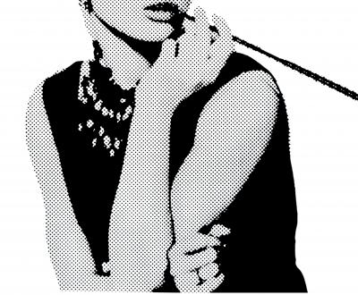 Death NYC - Audrey Offset Orange 2015 - Sérigraphie originale signée 2
