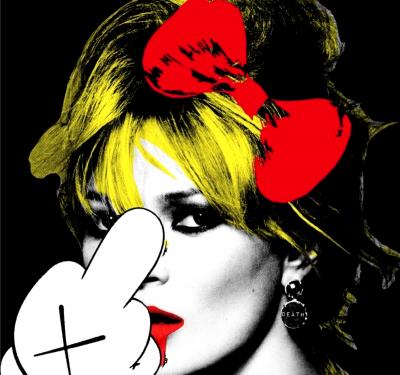 Death NYC - Kate Moss FInger Red, 2015 - Sérigraphie originale signée 2