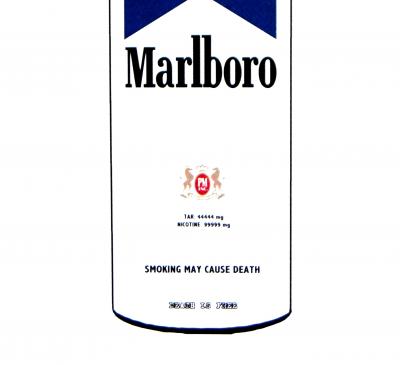 Death NYC - Smoke Death Blue 2014  - Sérigraphie originale signée 2