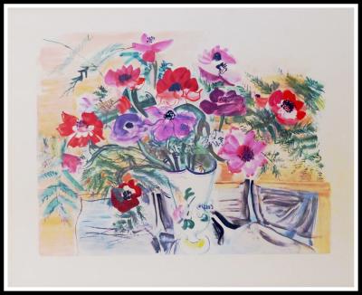 Raoul DUFY (d’après) - Anémones, 1949 - Impression offset 2
