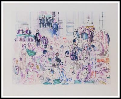 Raoul DUFY (d’après) - Le baccarat à Deauville, 1949 - Impression offset 2