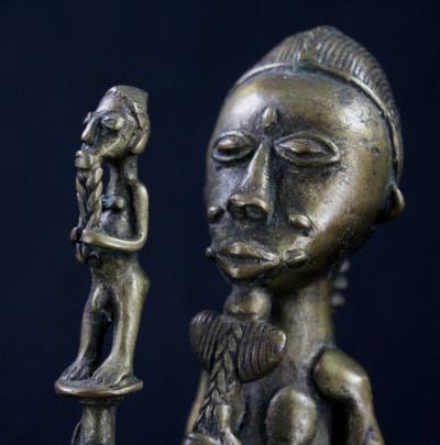 Côte d’Ivoire, Culture Baoulé, Statue en Bronze 2