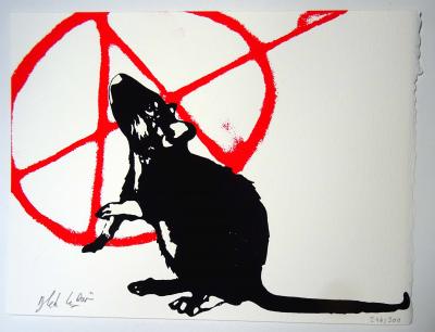 Blek Le Rat - L’anarchiste, 2020 - Sérigraphie signée au crayon 2