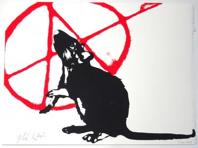Blek Le Rat - L’anarchiste, 2020 - Sérigraphie signée au crayon 2