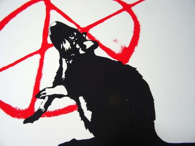 Blek Le Rat - L’anarchiste, 2020 - Sérigraphie signée au crayon 2
