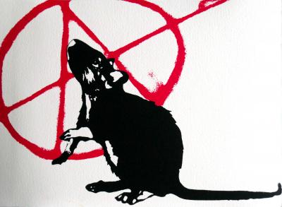 Blek Le Rat - L’anarchiste, 2020 - Sérigraphie signée au crayon 2