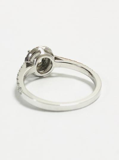 14ct white gold halo style solitaire ring 2