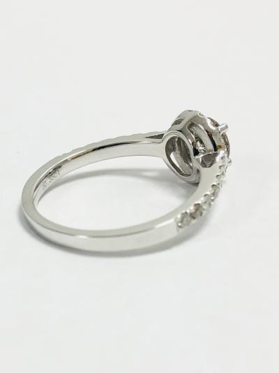 14ct white gold halo style solitaire ring 2
