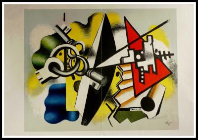 Fernand LEGER - Composition aux clés, 1955 - Lithographie 2