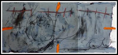 Antoni TAPIES - Composition, 1967, lithographie originale 2