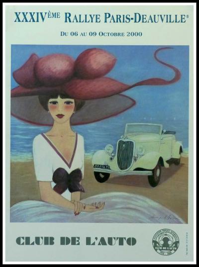 Denis-Paul NOYER  - 34ème Rallye Paris Deauville, 2000, affiche originale 2