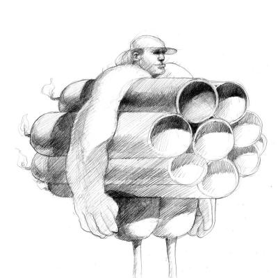 José MOLINA - Buen Rollo, 1999 - Graphite on paper 2