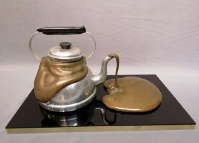 CÉSAR - Kettle with expansion, circa 1976 - Bronze sculpture